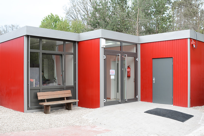 Temporäres Gebäude für Kindergarten in Erlangen