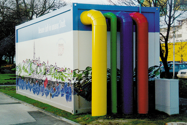 Mobiles Heizkraftwerk Fernwärmeversorgung, Ulm